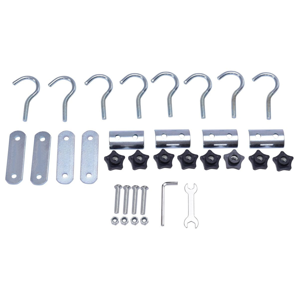 Porte-bagages en Métal Barre de Support pour Véhicule Haute Résistance en Acier Antirouille 120x98x16,5cm,Noir -