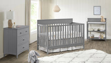 Load image into Gallery viewer, Oxford Baby Harper 4 - in - 1 Convertible Crib, Dove Gray, GREENGUARD Gold Certified, Wooden Crib