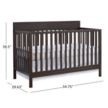 Load image into Gallery viewer, Oxford Baby Harper 4 - in - 1 Convertible Crib, Dove Gray, GREENGUARD Gold Certified, Wooden Crib