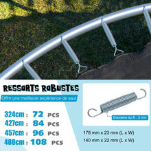 Load image into Gallery viewer, Trampoline d'Extérieur Ø366 cm Trampoline avec Panier de Basket Filet de Protection Trampoline pour Enfants et Adultes -