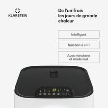 Load image into Gallery viewer, Klarstein Climatiseur Mobile Silencieux, Climatiseur Portable 5 en 1, Mini Climatiseur, Purificateur et Elimination des Odeurs, Mode Nuit, Déshumidificateur d'Air, Faible Conso, 10K BTU, Climatiseurs