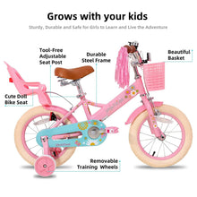 Load image into Gallery viewer, Bicicletta per bambini Little Daisy 14 pollici per ragazze -