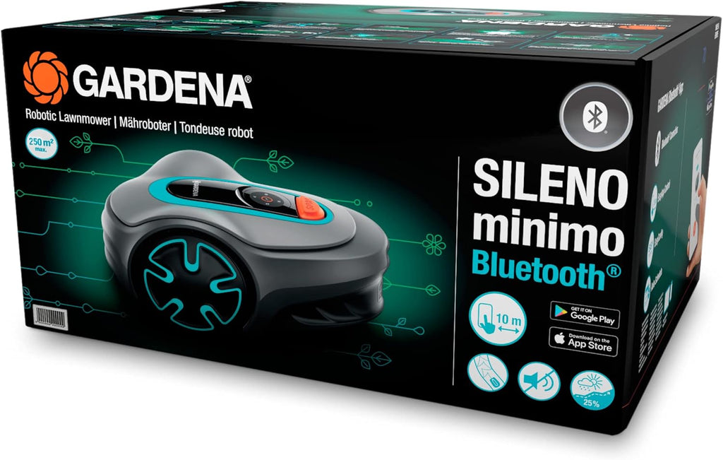 Tondeuse robot SILENO minimo 250 m虏 : Tondeuse intelligente avec connectivit optimale Programmable avec l'application Bluetooth庐 ,Version FR/NL (15201-26)
