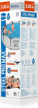 Load image into Gallery viewer, Piscine hors sol ronde Steel Pro Max鈩305 x 76 cm,Gris