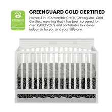 Load image into Gallery viewer, Oxford Baby Harper 4 - in - 1 Convertible Crib, Dove Gray, GREENGUARD Gold Certified, Wooden Crib