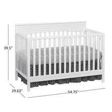 Load image into Gallery viewer, Oxford Baby Harper 4 - in - 1 Convertible Crib, Dove Gray, GREENGUARD Gold Certified, Wooden Crib