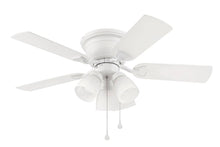 Load image into Gallery viewer, Harbor Breeze Centreville 42-in White Indoor Flush Mount Ceiling Fan with Light 40687