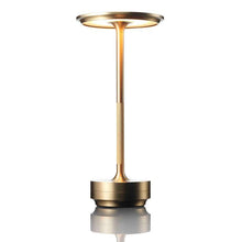 Load image into Gallery viewer, Ambient Metallic Cordless Table Lamp - Rechargeable &amp; Waterproof Gold