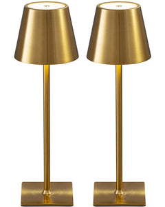 KDG 2 Pack Cordless Table Lamp,Portable LED Desk Lamp, 5000mAh Battery Operated, 3 Color Stepless Dimming Up, for Restaurant/Bedroom/Bars/Outdoor