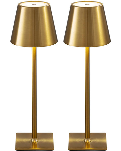 KDG 2 Pack Cordless Table Lamp,Portable LED Desk Lamp, 5000mAh Battery Operated, 3 Color Stepless Dimming Up, for Restaurant/Bedroom/Bars/Outdoor