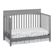 Load image into Gallery viewer, Oxford Baby Harper 4 - in - 1 Convertible Crib, Dove Gray, GREENGUARD Gold Certified, Wooden Crib